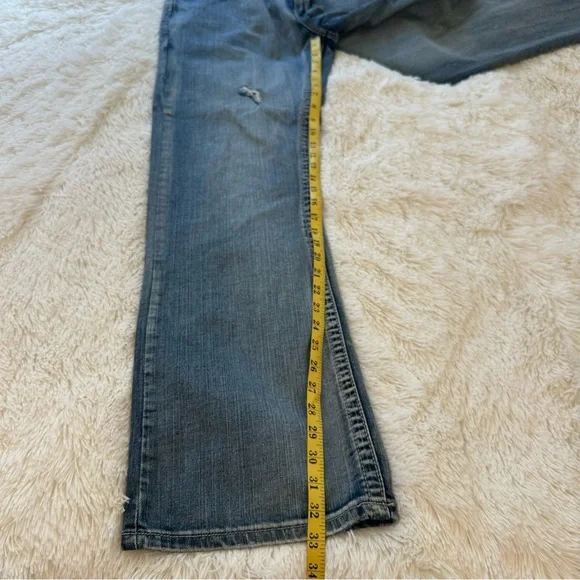 Helix Men’s Blue Boot Cut Jeans Size: 34 - Picture 4 of 9
